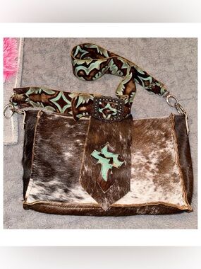 Stolz MFG Designs, One of a kind Unique Cowhide Handbag